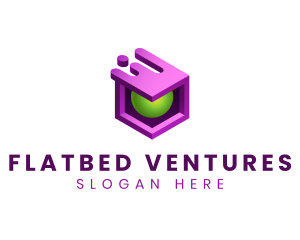 3D Cube Software Tech logo design