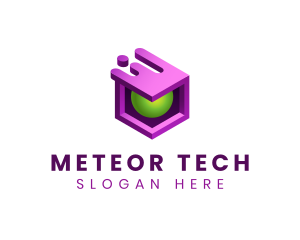 3D Cube Software Tech logo design