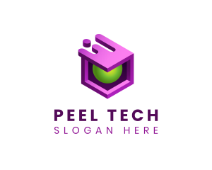 3D Cube Software Tech logo design