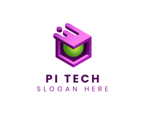 3D Cube Software Tech logo design