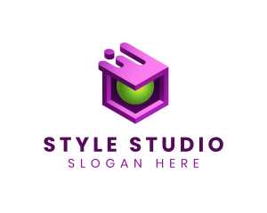 3D Cube Software Tech logo design