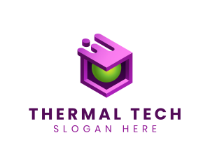 3D Cube Software Tech logo design