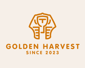 Golden Egyptian Headdress  logo design