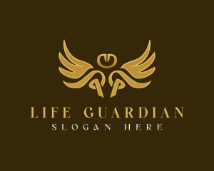 Angel Guardian Wings logo design