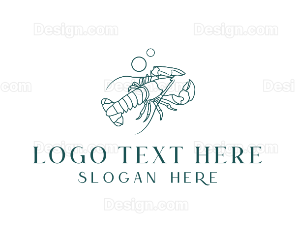 Ocean Lobster Seafood Logo