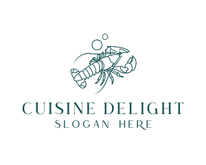 Ocean Lobster Seafood logo design