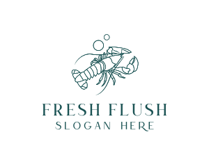 Ocean Lobster Seafood logo design