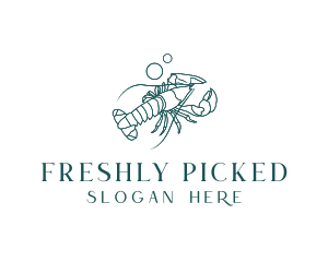 Ocean Lobster Seafood logo design