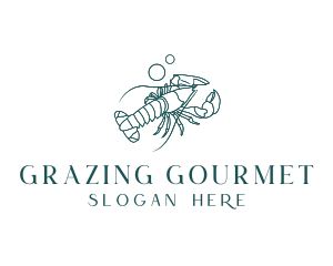 Ocean Lobster Seafood logo design