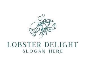 Ocean Lobster Seafood logo design