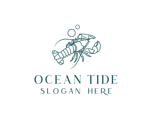 Ocean Lobster Seafood logo design