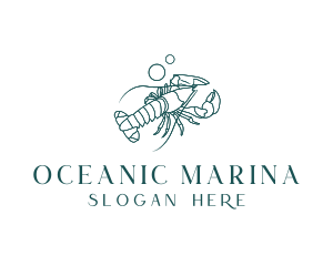 Ocean Lobster Seafood logo design