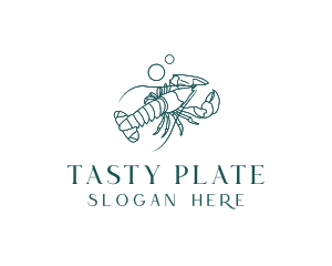 Ocean Lobster Seafood logo design
