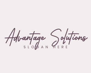 Cursive Feminine Fashion  logo design