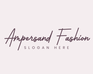 Cursive Feminine Fashion  logo design