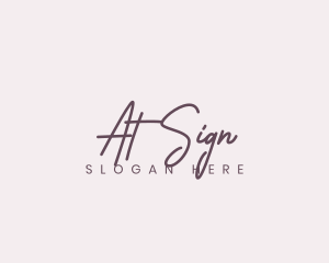 Cursive Feminine Fashion  logo design