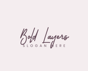 Cursive Feminine Fashion  logo design