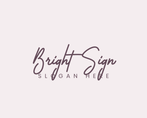 Cursive Feminine Fashion  logo