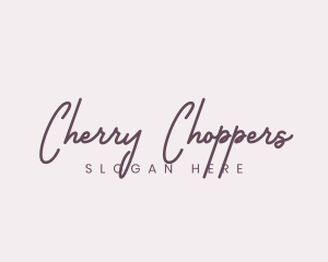 Cursive Feminine Fashion  logo design