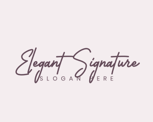 Cursive Feminine Fashion  logo design