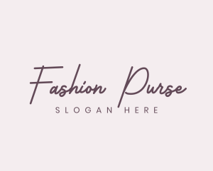 Cursive Feminine Fashion  logo design