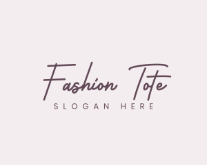 Cursive Feminine Fashion  logo design