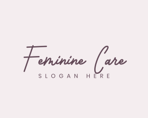 Cursive Feminine Fashion  logo design