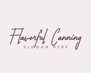 Cursive Feminine Fashion  logo design