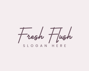 Cursive Feminine Fashion  logo design