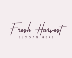 Cursive Feminine Fashion  logo design