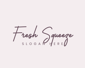 Cursive Feminine Fashion  logo design