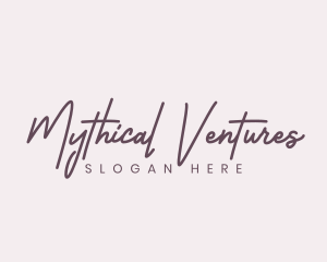 Cursive Feminine Fashion  logo design