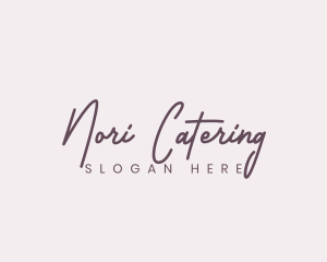 Cursive Feminine Fashion  logo design