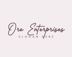 Cursive Feminine Fashion  logo design