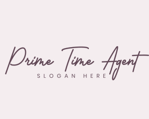 Cursive Feminine Fashion  logo design