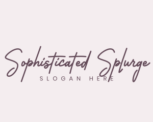 Cursive Feminine Fashion  logo design