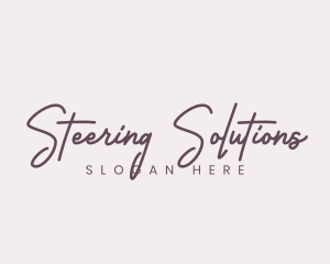 Cursive Feminine Fashion  logo design