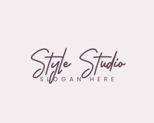 Cursive Feminine Fashion  logo design