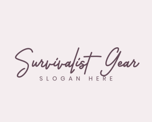 Cursive Feminine Fashion  logo design