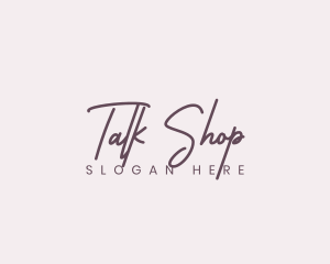 Cursive Feminine Fashion  logo design