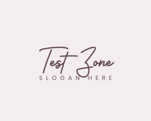 Cursive Feminine Fashion  logo design