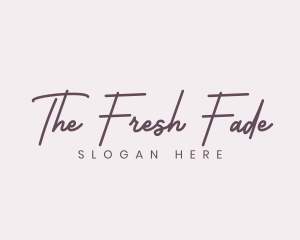 Cursive Feminine Fashion  logo design