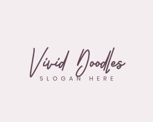 Cursive Feminine Fashion  logo design