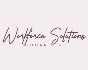 Cursive Feminine Fashion  logo design