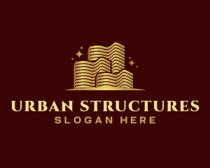 Structure Building Skyscraper logo design