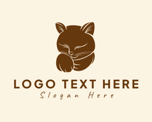 Pet Cat Animal logo