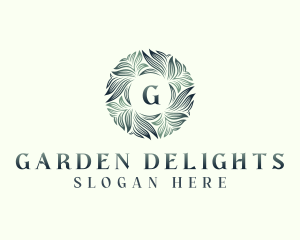 Nature Garden Leaves logo design