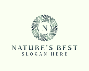 Nature Garden Leaves logo design