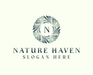 Nature Garden Leaves logo design