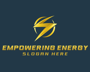 Lightning Energy Charging logo design